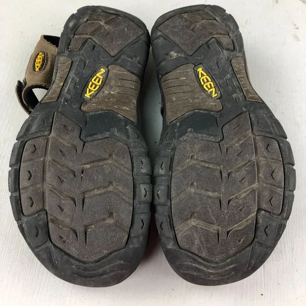 Keen Big Kids Size 4 Newport Premium Brown Leather Hook & Loop Outdoor Sandals